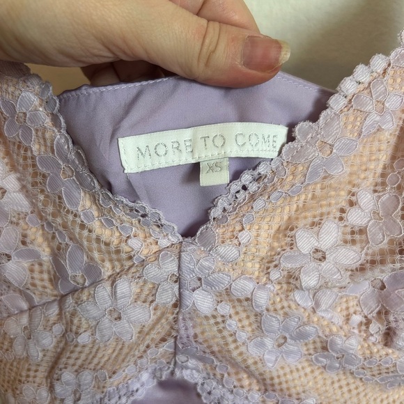 NWOT MORE TO COME Jessica Mini Dress in Lavender - Picture 6 of 7